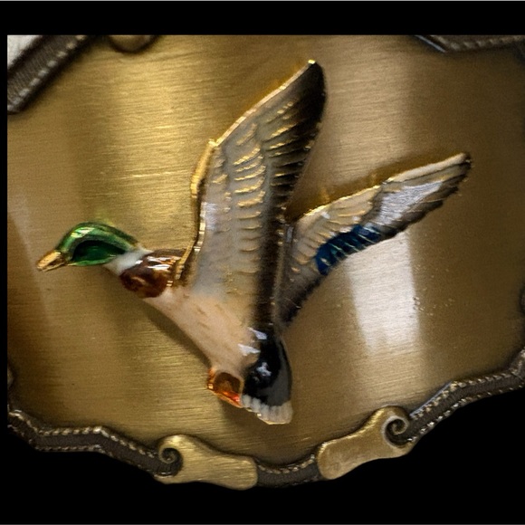Vintage Raintree Brass Duck Belt Buckle 1977-1978 - Picture 3 of 7